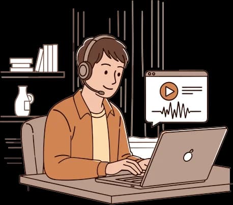 Student studying on the CELPIP Prep online platform