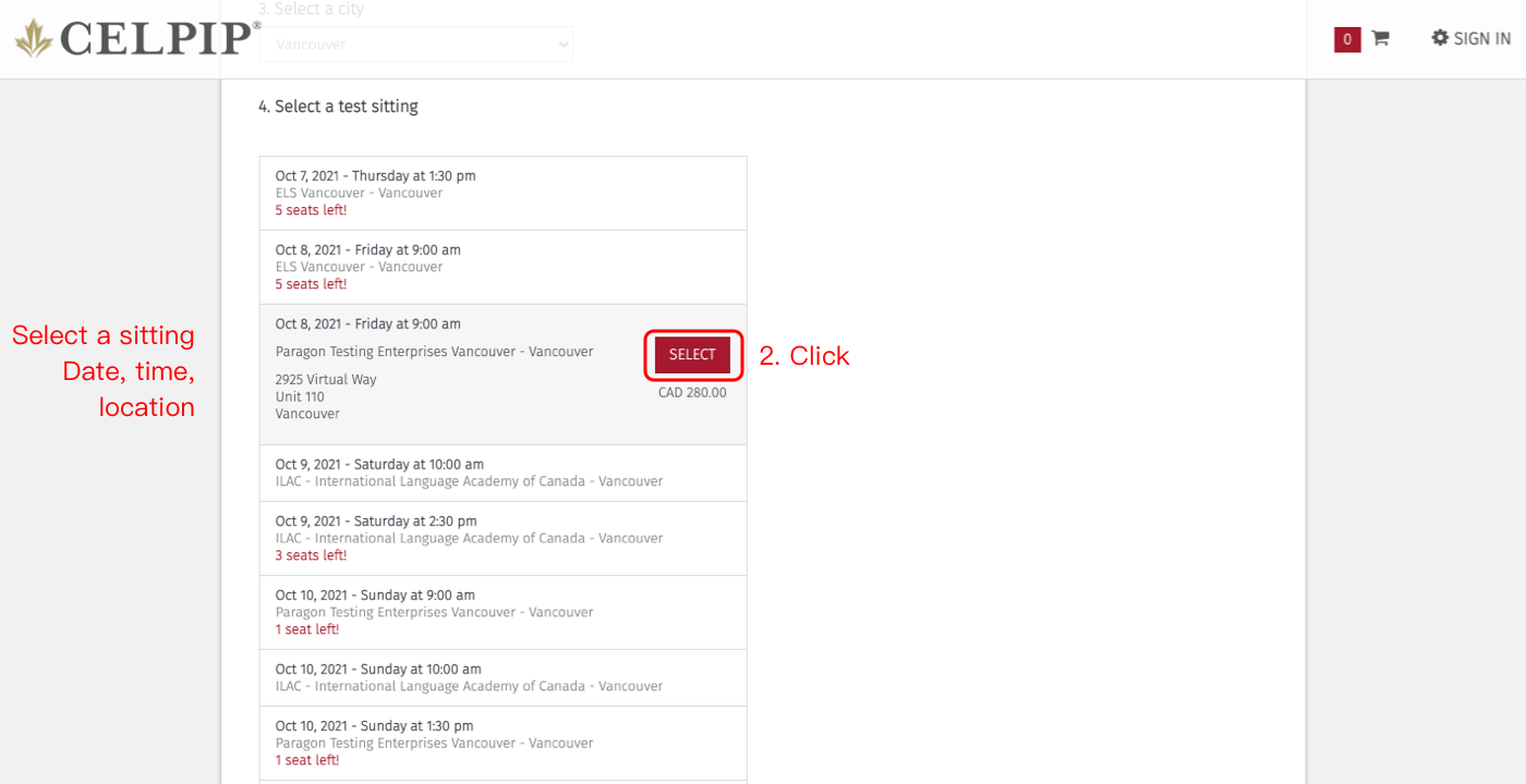 CELPIP Registration Guide